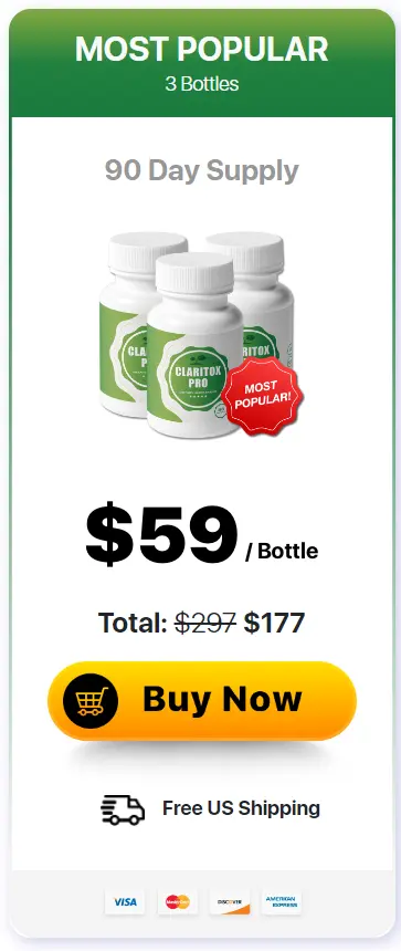 Claritox Pro 3 bottle price