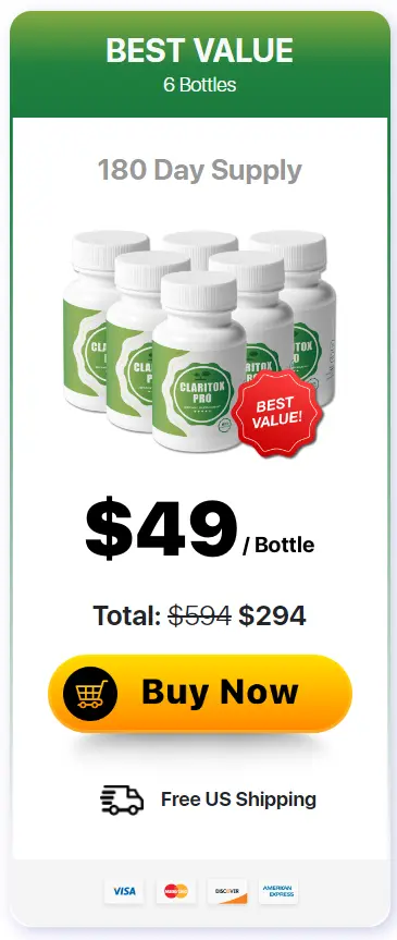 Claritox Pro 6 bottle price 